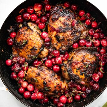 Balsamic Roasted Cranberry Chicken
