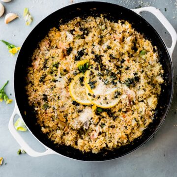 risotto in pan