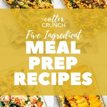 Collage of casserole recipes in clear glass casserole dishes.