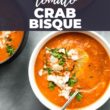 Tomato Crab Bisque Pinterest Image