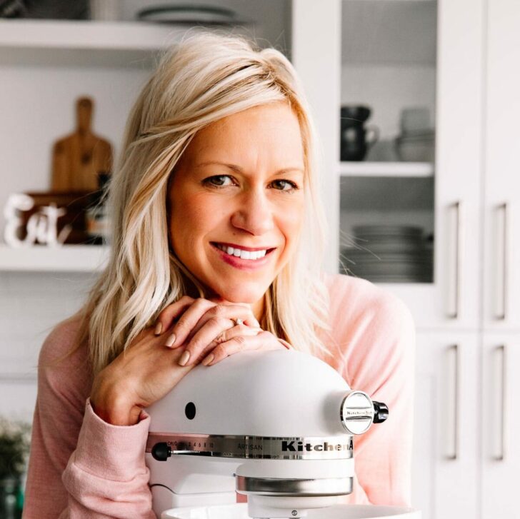 girl with kitchenaid mixer