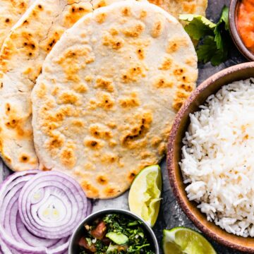 Paleo friendly grain free naan bread