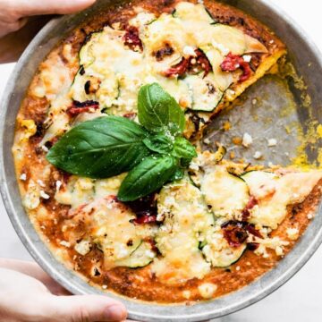 Mediterranean Keto Quiche (Crustless Zucchini Pie)