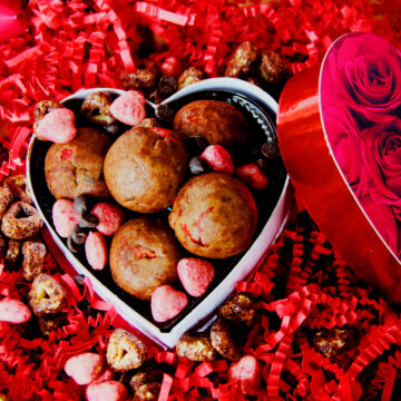 Triple Berry Chocolate Cake Healthy Bites {Gluten Free}